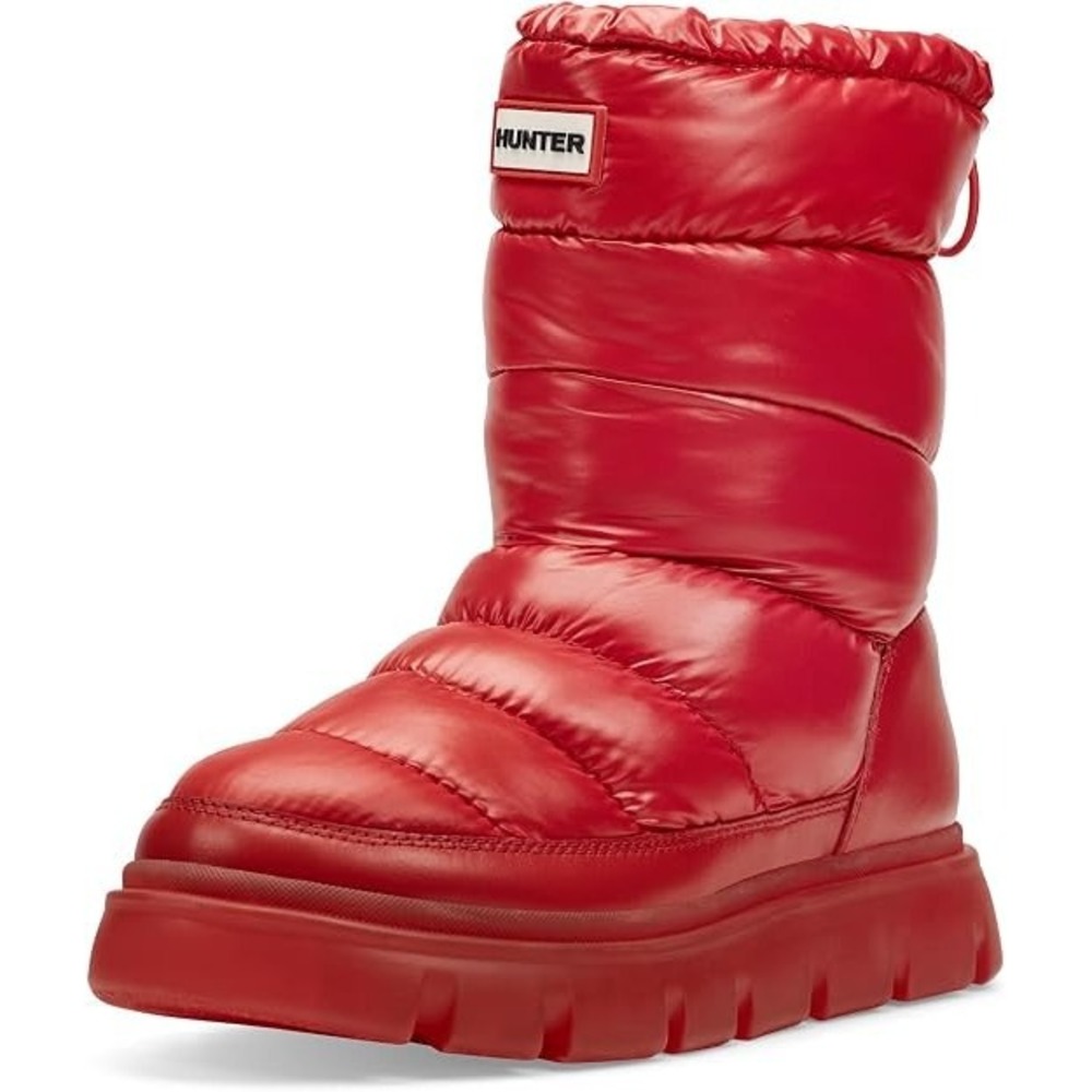 Womens Hunter Maribel Lug Sole Insulated Waterproof Snow Boots Red New in Box!